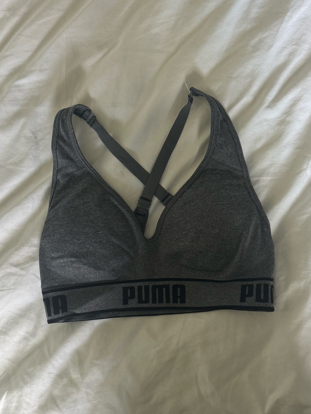Puma gray sports bra